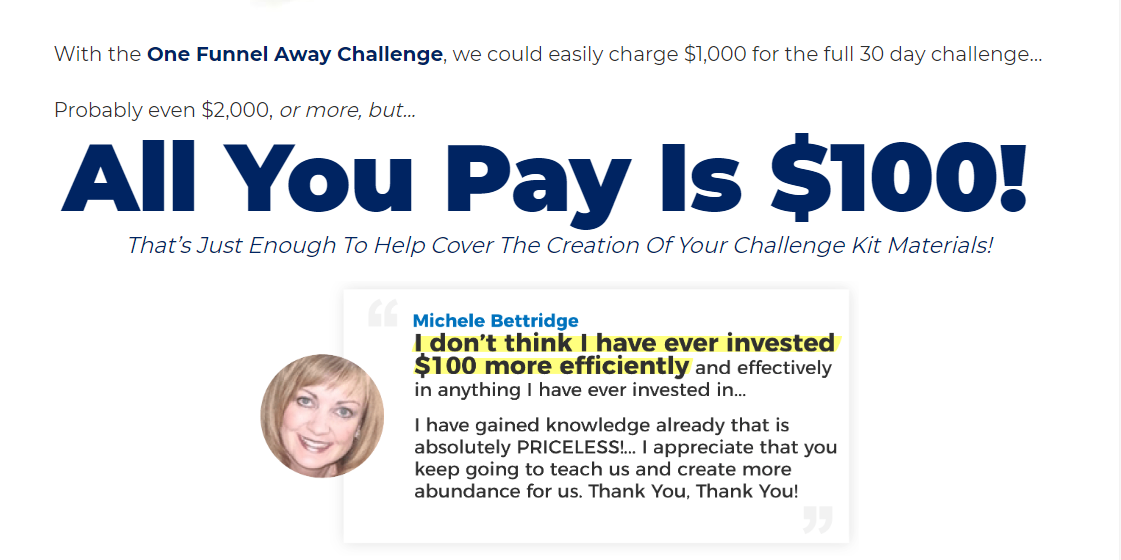 How the 1 funnel away challenge works, what is the one funnel away challenge, how does the 1funnelaway challenge clickfunnel work,